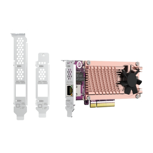 2XPCIE2280 M.2SSD SL PCIEGEN3X8 1X AQC113C 10GBE NBASE-T PORT – Qnap