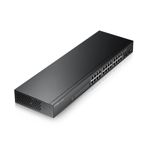 GS1900-24 V2 24-PORT GBE L2 SMART SWITCH RACKMOUNT FANLESS – ZyXEL Communications