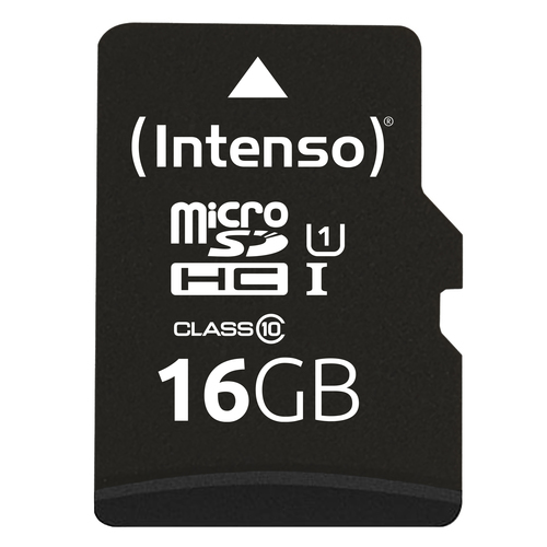 16GB Intenso Premium UHS-1 Micro SD Card + adapter – intenso
