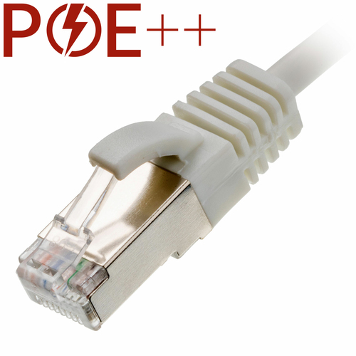 4m Cat6a RJ45 White U/FTP LSOH 30AWG Slim Snagless Booted Patch Lead – Cablenet