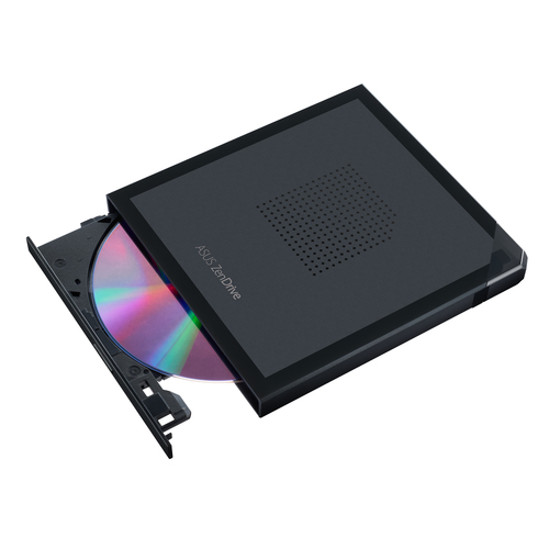 Asus (ZenDrive V1M) External Slimline DVD Re-Writer w/ Built-in Cable USB-C 8x Encryption M-Disc Support Nero BackItUp Black – ASUSTeK COMPUTER