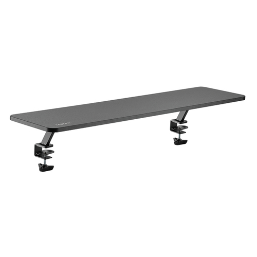 Tabletop monitor riser, clamp-on, 1000x260x130mm, black – LogiLink