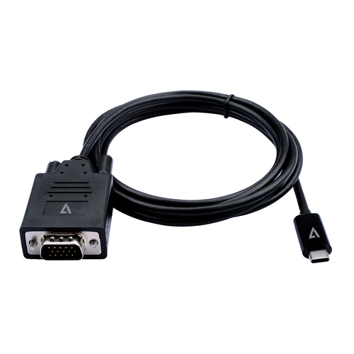 BLACK USB-C TO VGA VIDEO CABLE USB-C MAL – V7