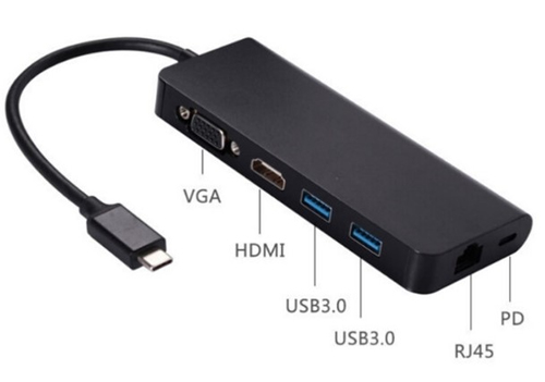 JLC Type C 6 Port Adapter - Black – JLC