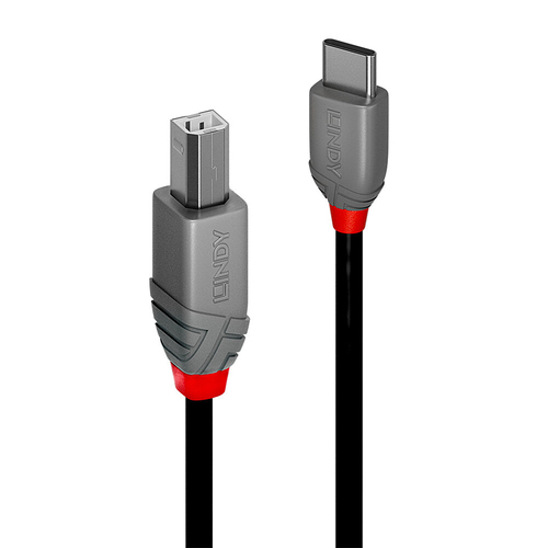 2m USB 2.0 Type C to B Cable Anthra Line – Lindy