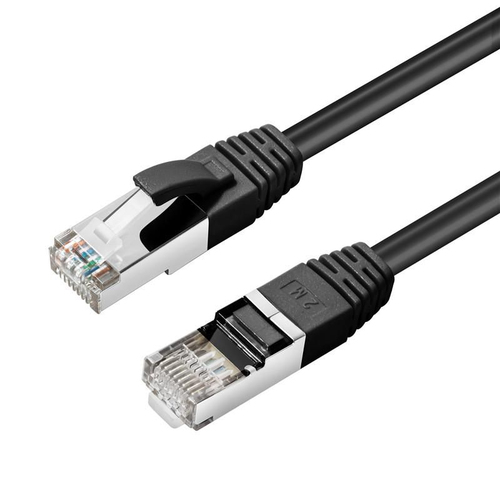 S/FTP CAT6 0.25M BLACK LSZH – MicroConnect