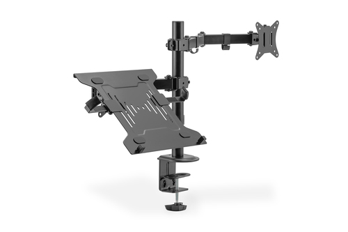 Montior arm with notebook tray – Assmann Electronics