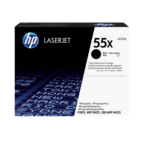 TONER CARTRIDGE 55X BLACK LASERJET CE255X – HP Inc
