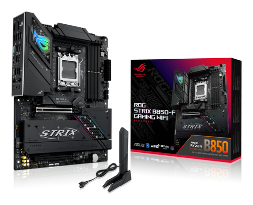Asus ROG STRIX B850-F GAMING WIFI, AMD B850, AM5, ATX, 4 DDR5, HDMI, DP, Wi-Fi 7, 2.5G LAN, RGB, 4x M.2 – ASUSTeK COMPUTER