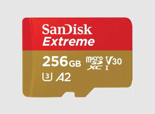EXTREME MICROSDXC 256GB+SD ADAPATER 190MB/S 130MB/S A2 C10 – SanDisk