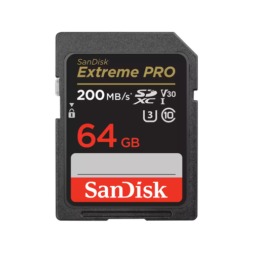 EXTREME PRO 64GB SDHC MEMORY CARD 200MB/S 90MB/S UHS-I CLASS – SanDisk