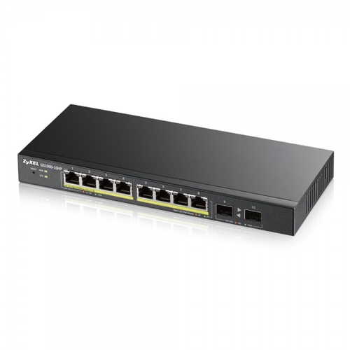 GS1900-8HP GIGABIT SWITCH L2 SMART MANAGED POE+ – ZyXEL Communications