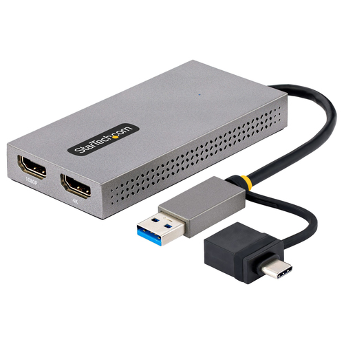 USB TO DUAL HDMI ADAPTER - USB-A OR C 1X 4K 30HZ 1X 1080P – StarTech.com