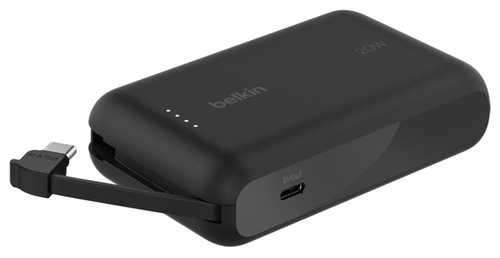 10K PD20W INTEGRATED USB-C CABLE POWER BANK BLACK – Belkin Components