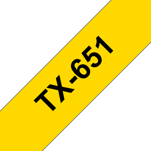 PTOUCH 24MM YELLOW BLACK – Brother