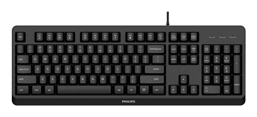 Philips SPK6207BL Wired Keyboard Black – Philips