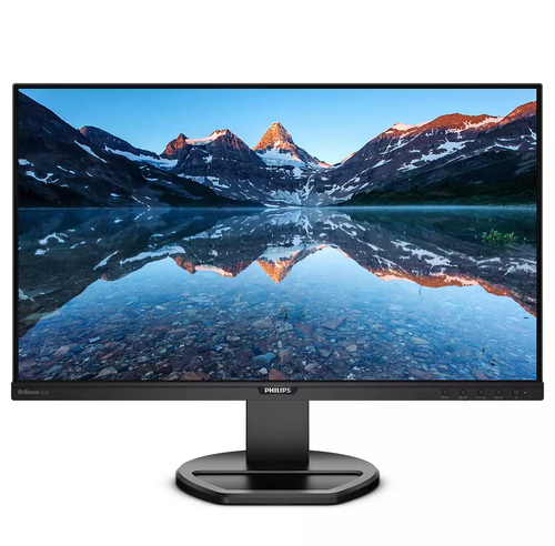 25" Black LCD Monitor Full HD Speakers Height Adjustable VGA DisplayPort DVI and HDMI – Philips