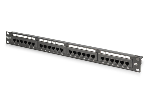 CAT 6 Patch Panel unshielded 24-port R – Assmann Electronics