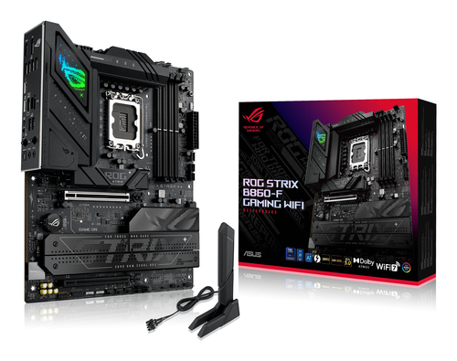 Asus ROG STRIX B860-F GAMING WIFI, Intel B860, 1851, ATX, 4 DDR5, HDMI, DP, TB4, Wi-Fi 7, 2.5G LAN, RGB, 4x M.2 – ASUSTeK COMPUTER