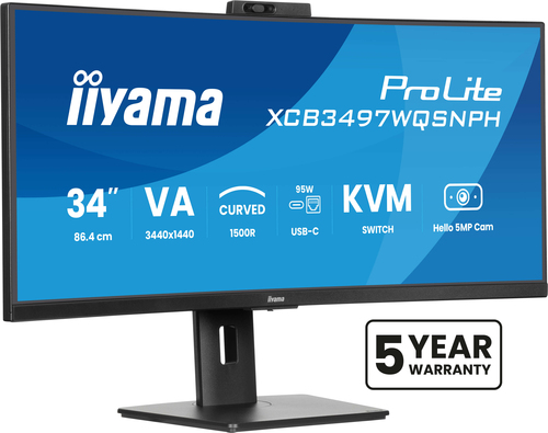 34'' UWQHD curved monitor – Iiyama