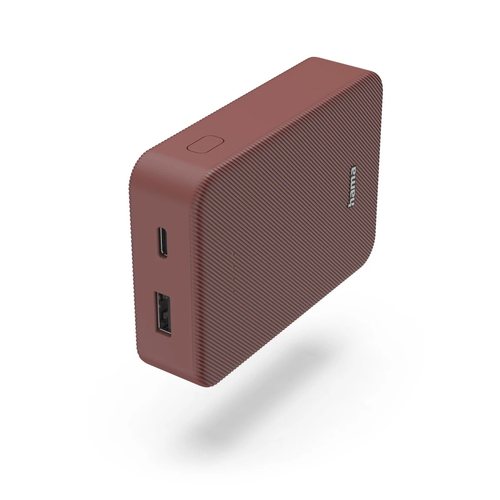 Hama Colour 10 Red 10000mAh Fast Charge Powerbank, USB-A & USB-C, LED Capacity Indicator – Hama
