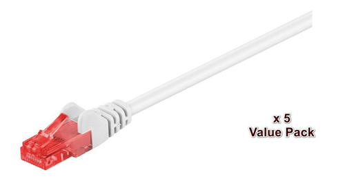 U/UTP CAT6 15M WHITE 10 PACK – MicroConnect