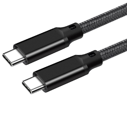 JLC T53 Braided Type C (Male) to Type C (Male) Cable – 2M – Blac – JLC