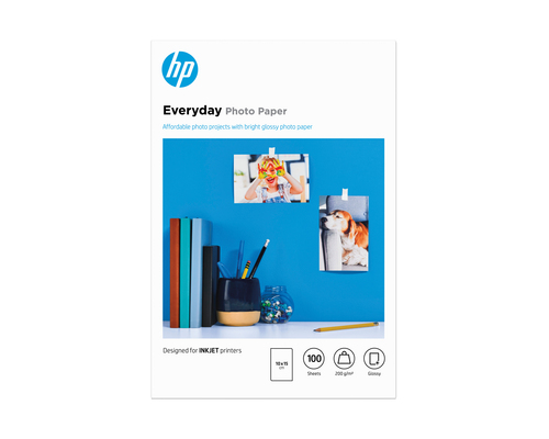 EVERYDAY GLOSSY PHOTO PAPER 100 SHT / 10 X 15 CM – HP Inc