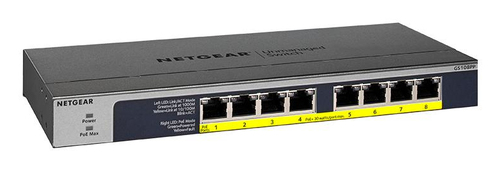 8PT POE/POE+ GIGABIT UNMANAGED SWCH – Netgear