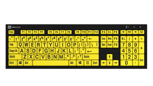 Extra Large Print keyboard for the Visually Impaired – LogicKeyboard