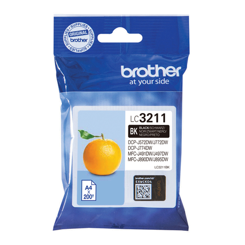BLACK INK CARTRIDGE WITH CAPACITY OF 200 PAGES – Brother