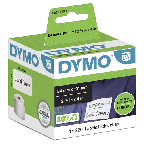 SHIPPING BADGE LABELS 101X54MM 1 ROLL (220) – NEWELL RUBBERMAID