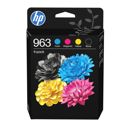 HP 963 CMYK ORIGINAL INK CARTRIDGE 4-PACK – HP Inc