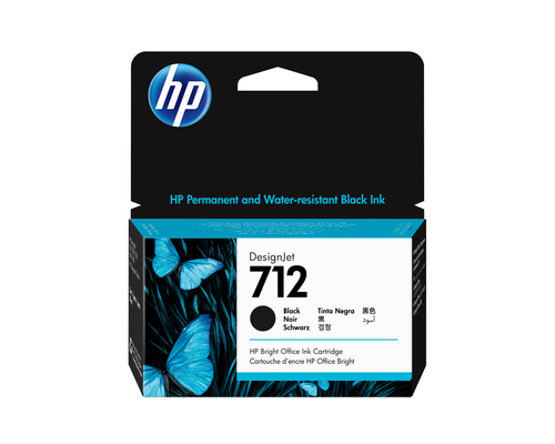 HP 712 38-ML BLACK DESIGNJET K CARTRIDGE – HP Inc