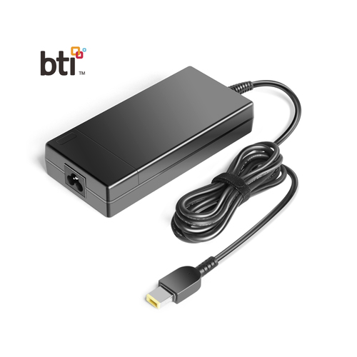 BTI 170W AC Adapter for Lenovo E440 E450 E455 E460 P50 P50s P51 P51s T440 T450 T460 T470 T560 T570 replacing OEM part numbers 4X20E50582 // 170W slim tip. Includes EU and UK power cables – Battery Technology