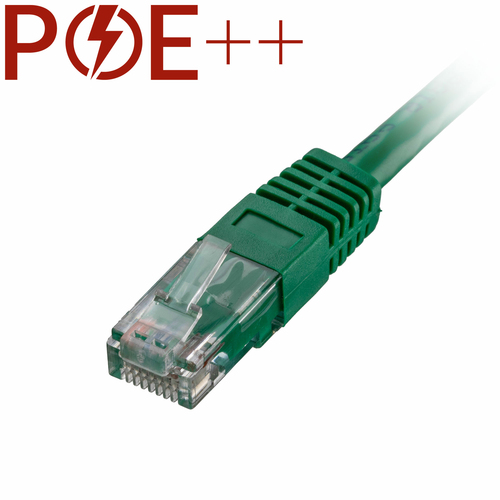 0.3m Cat6 RJ45 Green U/UTP PVC 24AWG Flush Moulded Booted Patch Lead – Cablenet