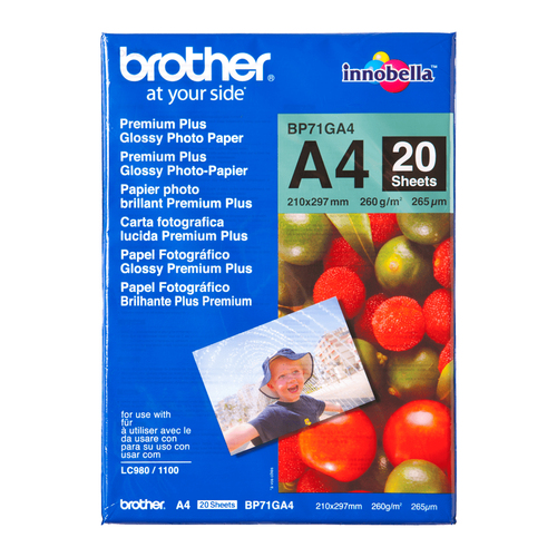 BP61GLA GLOSSY PAPER A4 - 20 SHEETS – Brother