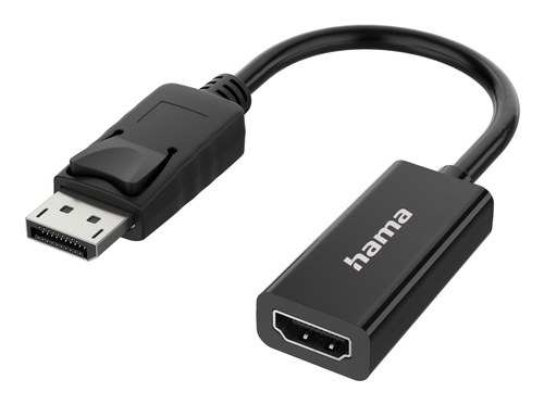 Hama DisplayPort Male to HDMI Female Converter, Ultra-HD 4K, Black – Hama