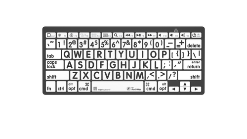 XL Print Black on White Bluetooth Mini Keyboard – LogicKeyboard
