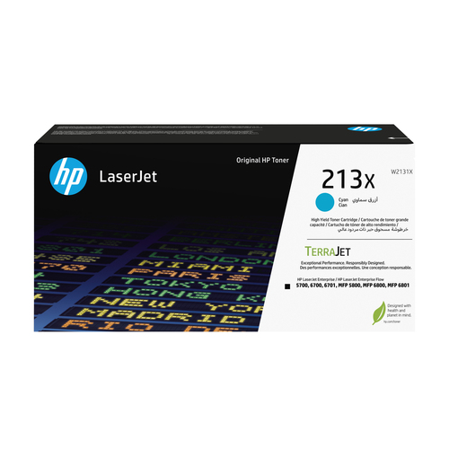 HP 213X CYN ORIGINAL LASERJET TONER CRTG – HP Inc