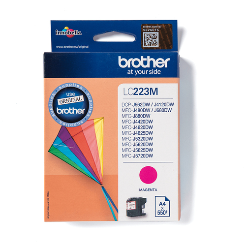 LC-223M INK CARTRIDGE MAGENDA 550 PAGES ISO STANDARDS 24711 – Brother