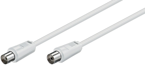 COAX M-F 1.5M WHITE 75 OHM – MicroConnect