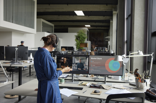 Poly Savi 8410 Office Monaural Microsoft – HP Inc