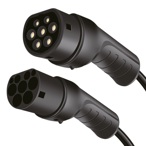 EV charging cable, Type 2, 3-phase, 32 A, 22 kW, with bag, 2.5 m – LogiLink