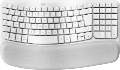 Wave Keys wless ergo keyboard WHITE-UK – Logitech