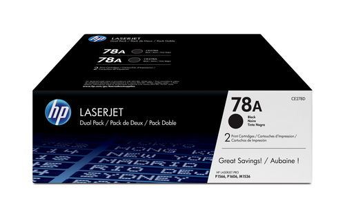 TONER CARTRIDGE 78A BLACK DUAL PACK – HP Inc