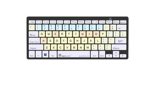 Bluetooth keyboard with Dyslexie font - PC – LogicKeyboard