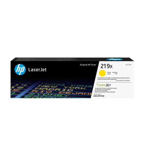 HP 219X HY Yellow Org LJ Toner Cartridge – HP Inc