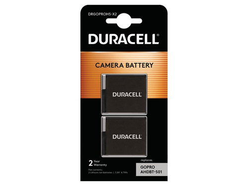 Action Camera Battery 3.8V 1250mAh (X2) – Duracell