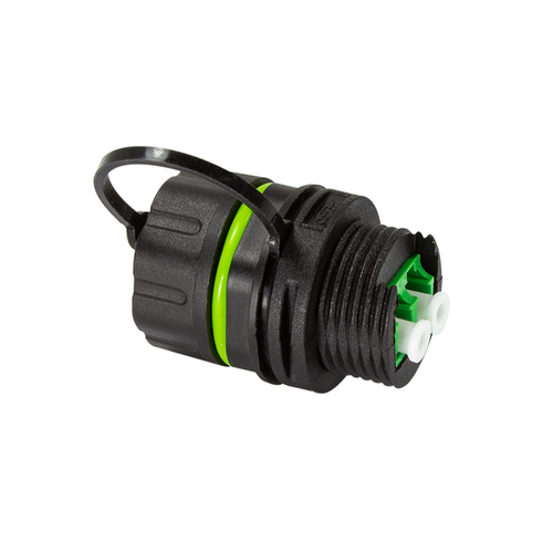Waterproof fiber optic Duplex LC connector with dust cap – LogiLink